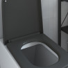 Deska toaletowa Antracyt 47,5 x 35 x 3,6 cm Duroplast
