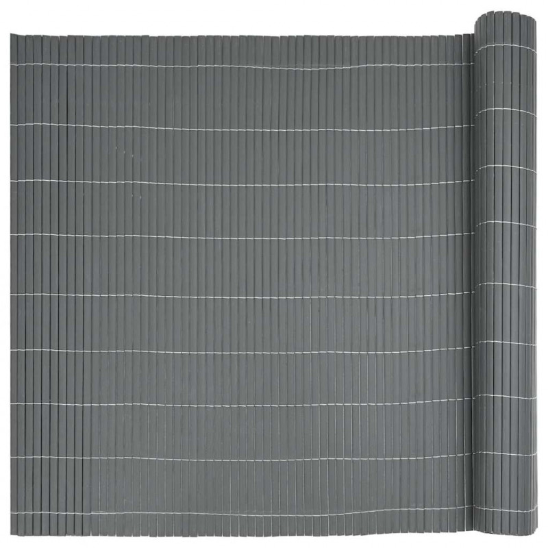 Ogrodzenie dwustronne szare 1,8x5 m PVC