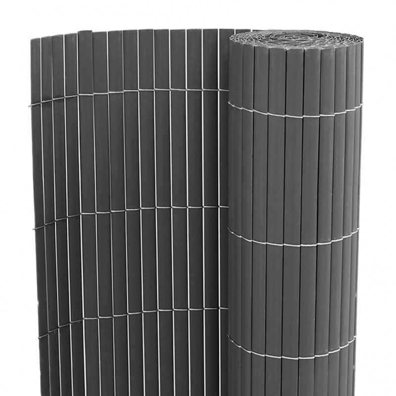 Ogrodzenie dwustronne szare 1,8x5 m PVC
