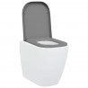 Deska toaletowa Szary 47,5 x 35 x 3,6 cm Duroplast