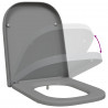 Deska toaletowa Szary 47,5 x 35 x 3,6 cm Duroplast