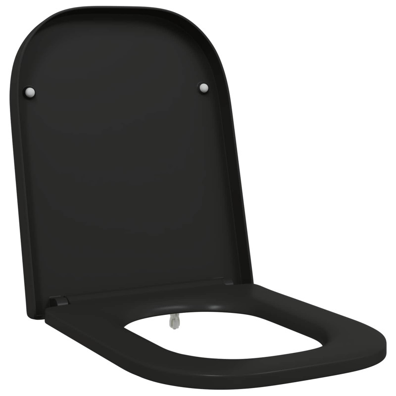 Deska toaletowa Czarny 47,5 x 35 x 3,6 cm Duroplast