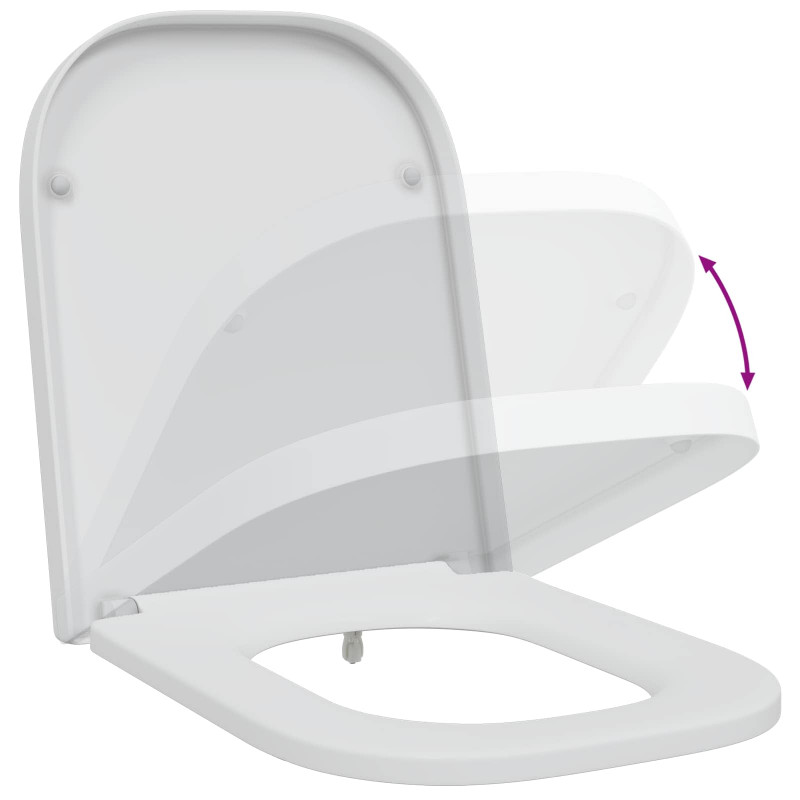 Deska toaletowa Biały 47,5 x 35 x 3,6 cm Duroplast