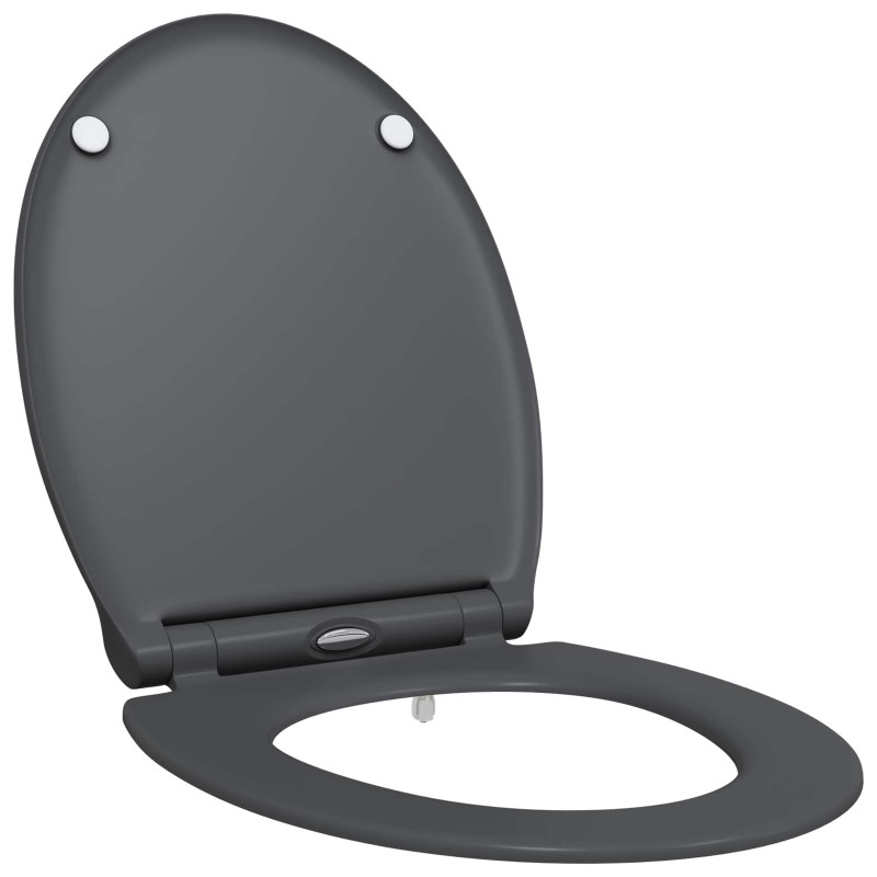 Deska toaletowa Antracyt 47 x 37,5 x 3,8 cm Duroplast
