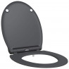 Deska toaletowa Antracyt 47 x 37,5 x 3,8 cm Duroplast