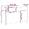 Bufet Drammen Dąb 114 x 43 x 75,5 cm Lite drewno sosnowe