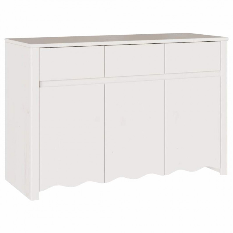Bufet Drammen Biały 114 x 43 x 75,5 cm Lite drewno sosnowe