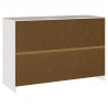 Bufet Drammen Biały 114 x 43 x 75,5 cm Lite drewno sosnowe
