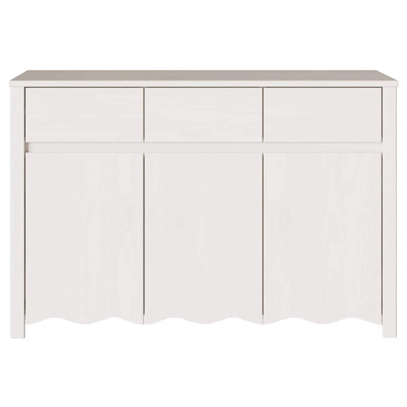 Bufet Drammen Biały 114 x 43 x 75,5 cm Lite drewno sosnowe