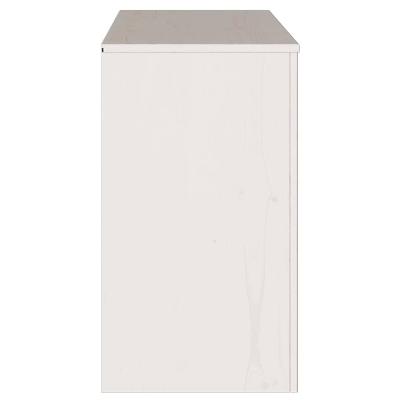 Bufet Drammen Biały 114 x 43 x 75,5 cm Lite drewno sosnowe