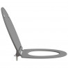 Deska toaletowa Szary 47 x 37,5 x 3,8 cm Duroplast