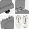 Deska toaletowa Szary 47 x 37,5 x 3,8 cm Duroplast