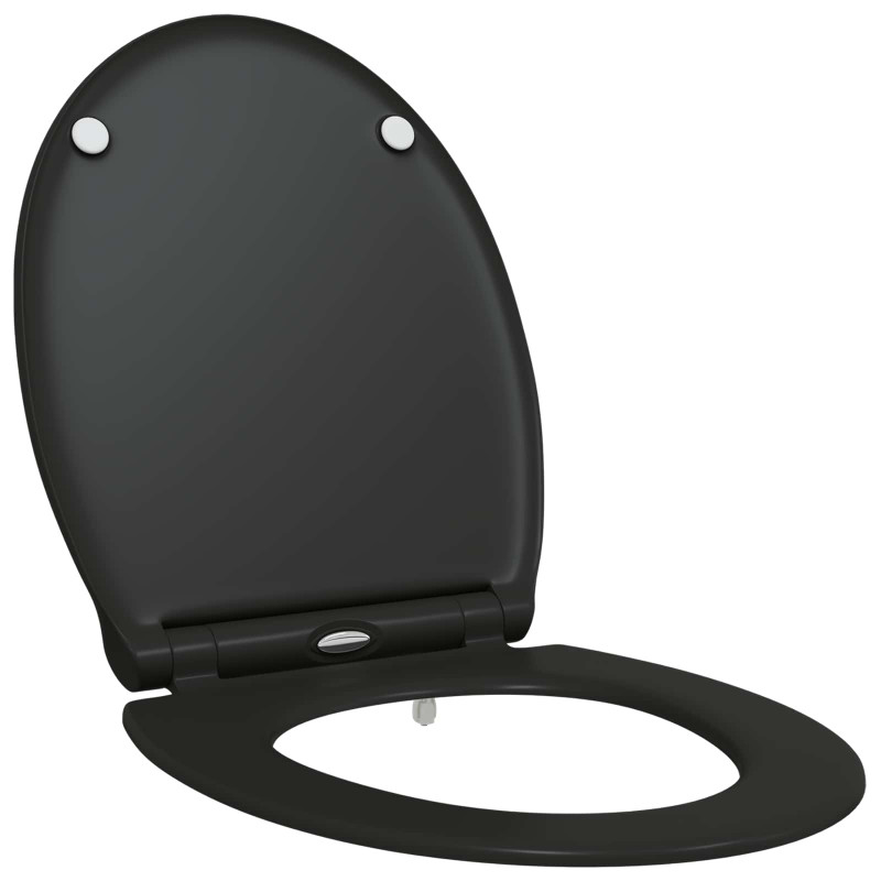 Deska toaletowa Czarny 47 x 37,5 x 3,8 cm Duroplast