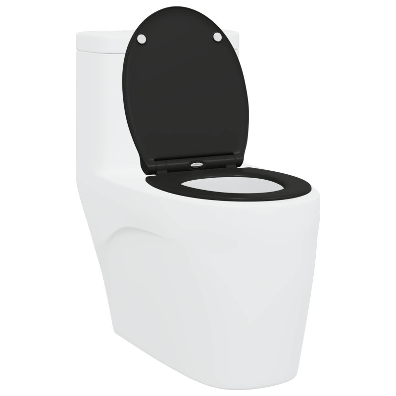 Deska toaletowa Czarny 47 x 37,5 x 3,8 cm Duroplast