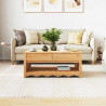 Stolik kawowy Drammen Dąb 99 x 55 x 45 cm Lite drewno sosnowe