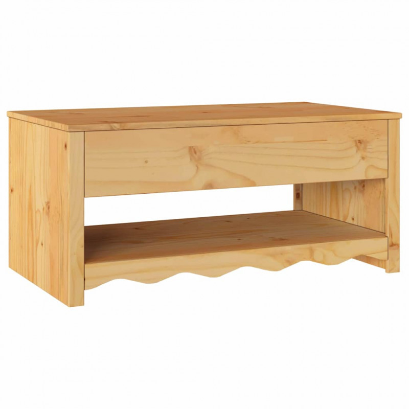 Stolik kawowy Drammen Dąb 99 x 55 x 45 cm Lite drewno sosnowe