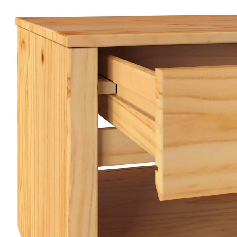 Stolik kawowy Drammen Dąb 99 x 55 x 45 cm Lite drewno sosnowe