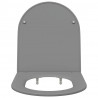 Deska toaletowa Szary 47 x 36 x 3,4 cm Duroplast