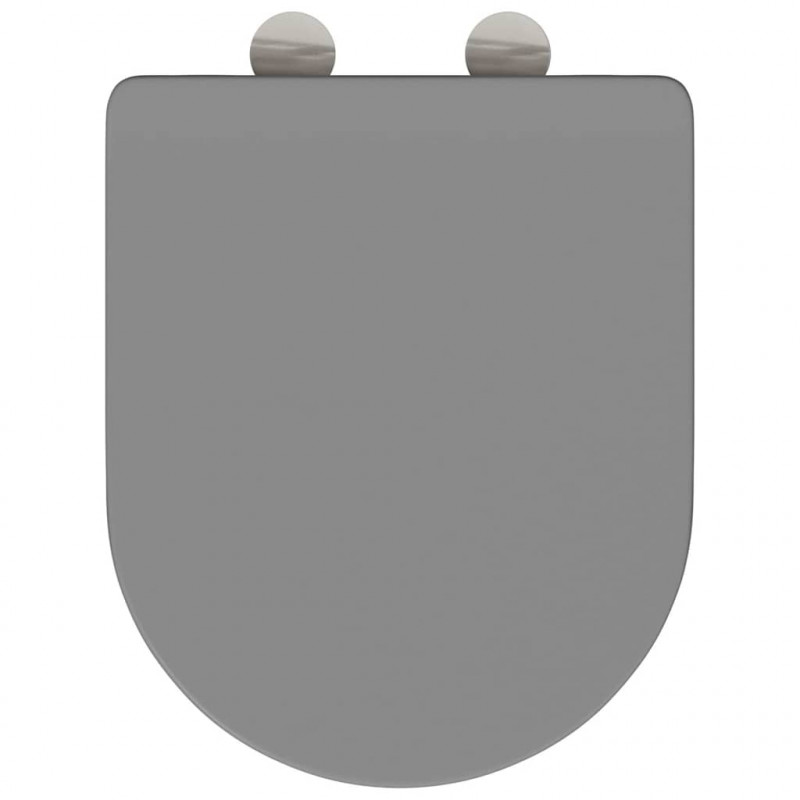 Deska toaletowa Szary 47 x 36 x 3,4 cm Duroplast