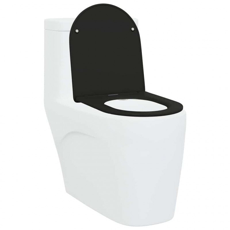 Deska toaletowa Czarny 47 x 36 x 3,4 cm Duroplast
