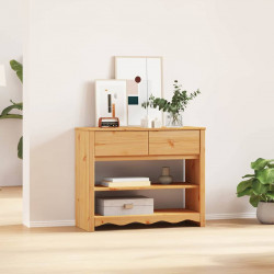 Konsola Drammen Dąb 89,5 x 37 x 73 cm Lite drewno sosnowe