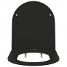 Deska toaletowa Czarny 47 x 36 x 3,4 cm Duroplast