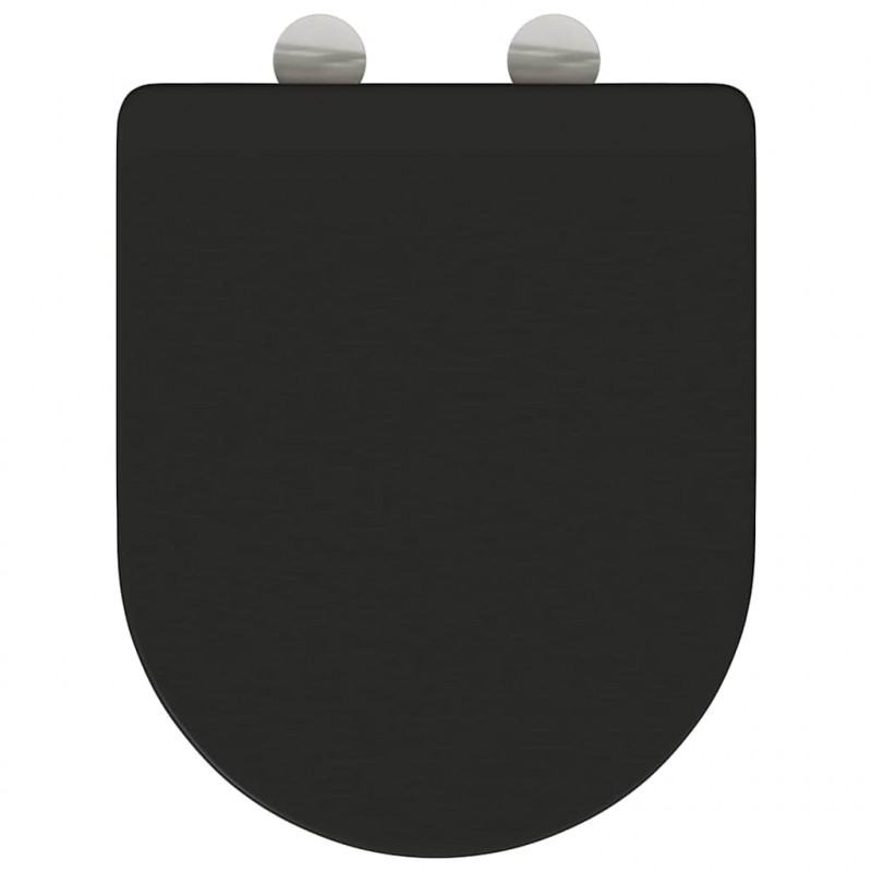Deska toaletowa Czarny 47 x 36 x 3,4 cm Duroplast