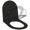 Deska toaletowa Czarny 47 x 36 x 3,4 cm Duroplast