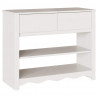 Konsola Drammen Biały 89,5 x 37 x 73 cm Lite drewno sosnowe