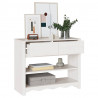 Konsola Drammen Biały 89,5 x 37 x 73 cm Lite drewno sosnowe