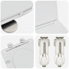 Deska toaletowa Biały 47 x 36 x 3,4 cm Duroplast