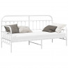 Rama łóżka dziennego Biały 75 x 190 cm Stal malowana proszkowo