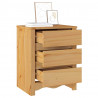 Stolik kawowy Drammen Dąb 45 x 35 x 56 cm Lite drewno sosnowe