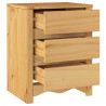 Stolik kawowy Drammen Dąb 45 x 35 x 56 cm Lite drewno sosnowe