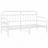 Rama łóżka dziennego Biały 75 x 190 cm Stal malowana proszkowo