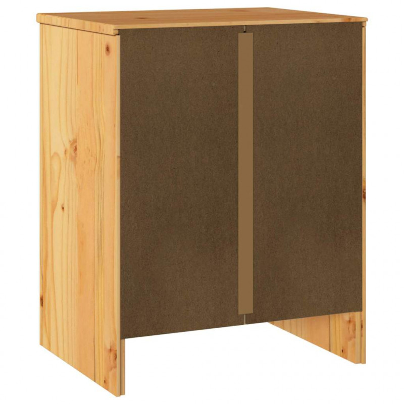 Stolik kawowy Drammen Dąb 45 x 35 x 56 cm Lite drewno sosnowe