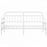 Rama łóżka dziennego Biały 75 x 190 cm Stal malowana proszkowo