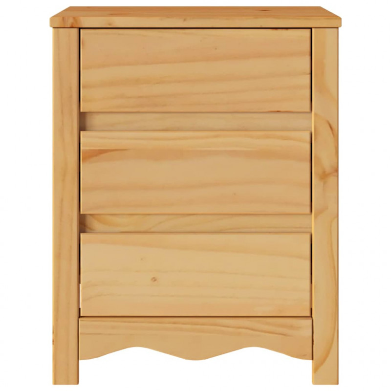 Stolik kawowy Drammen Dąb 45 x 35 x 56 cm Lite drewno sosnowe
