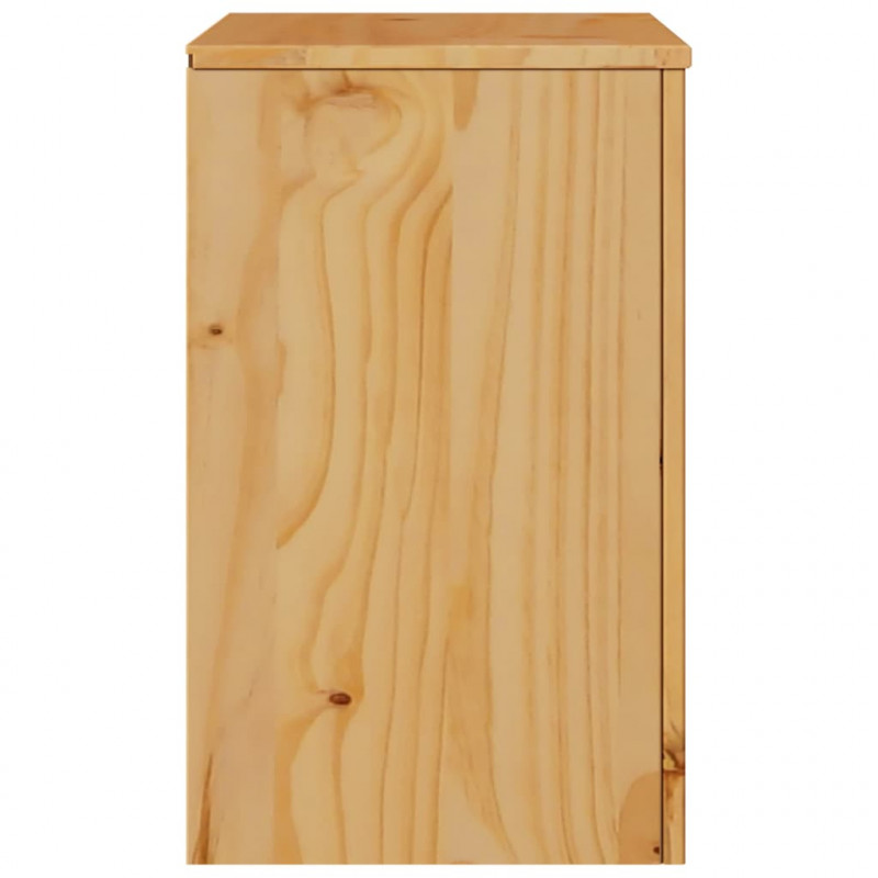 Stolik kawowy Drammen Dąb 45 x 35 x 56 cm Lite drewno sosnowe