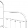 Rama łóżka dziennego Biały 75 x 190 cm Stal malowana proszkowo