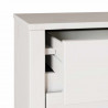 Stolik kawowy Drammen Biały 45 x 35 x 56 cm Lite drewno sosnowe