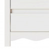 Stolik kawowy Drammen Biały 45 x 35 x 56 cm Lite drewno sosnowe