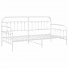 Rama łóżka dziennego Biały 90 x 200 cm Stal malowana proszkowo