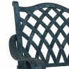 Krzesło Ogrodowe 2 pcs Zielony 56 x 55 x 92,5cm Aluminium