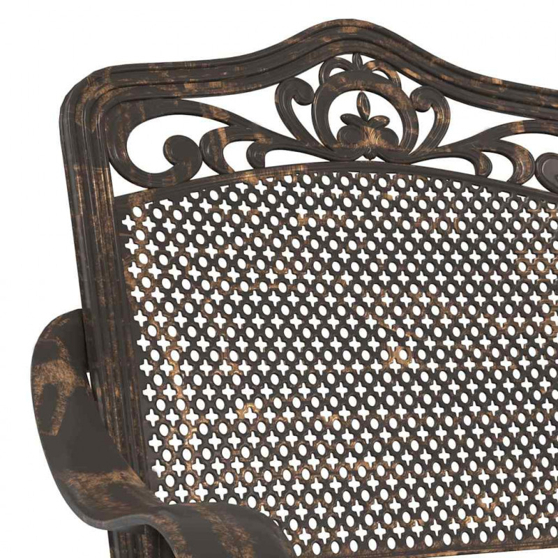 Krzesło Ogrodowe 2 pcs kolor bronzu 55 x 55 x 92,5cm Aluminium