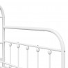 Rama łóżka dziennego Biały 107 x 203 cm Stal malowana proszkowo