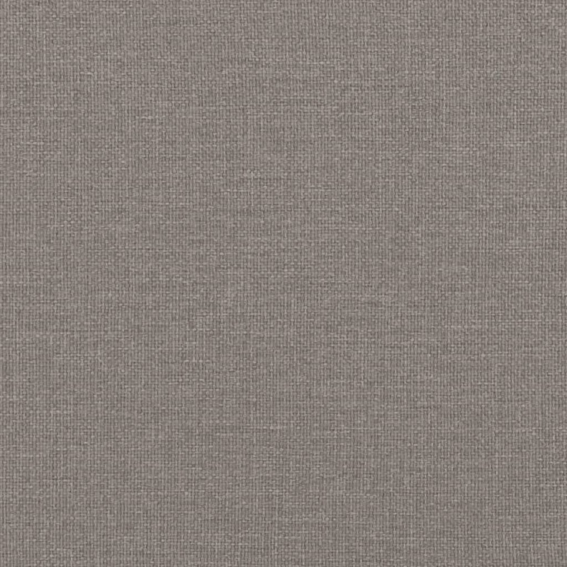 Łóżko z materacem, taupe, 140x190 cm, obite tkaniną