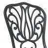 Zestaw Bistro Ogrodowego 3 pcs Czarny Aluminium