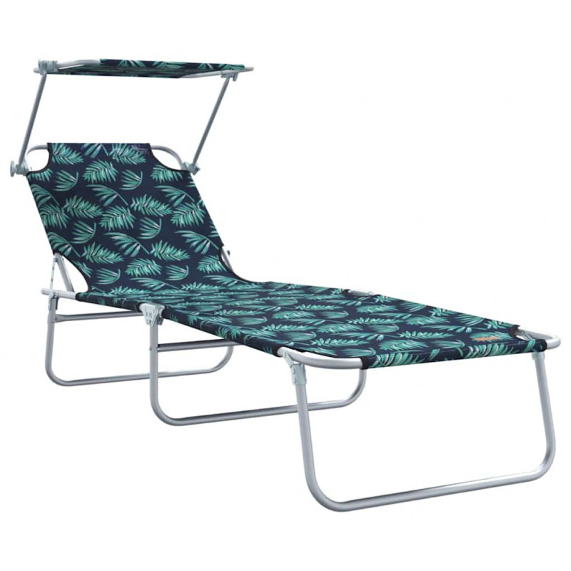 Leżak 2 pcs Zielony 58 x 188 x 77cm Poliester