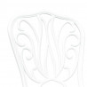 Zestaw Bistro Ogrodowego 3 pcs Biały Aluminium